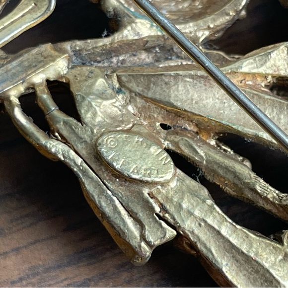 Large Erwin Pearl Berry Brooch - Picture 6 of 6